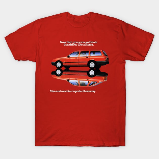 FORD SIERRA - advert T-Shirt by Throwback Motors